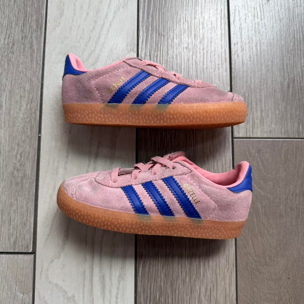 Adidas originals pink suede sneakers